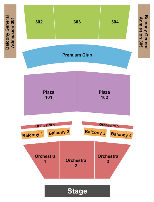 Coca-Cola Music Hall Danny Ocean Seating Chart